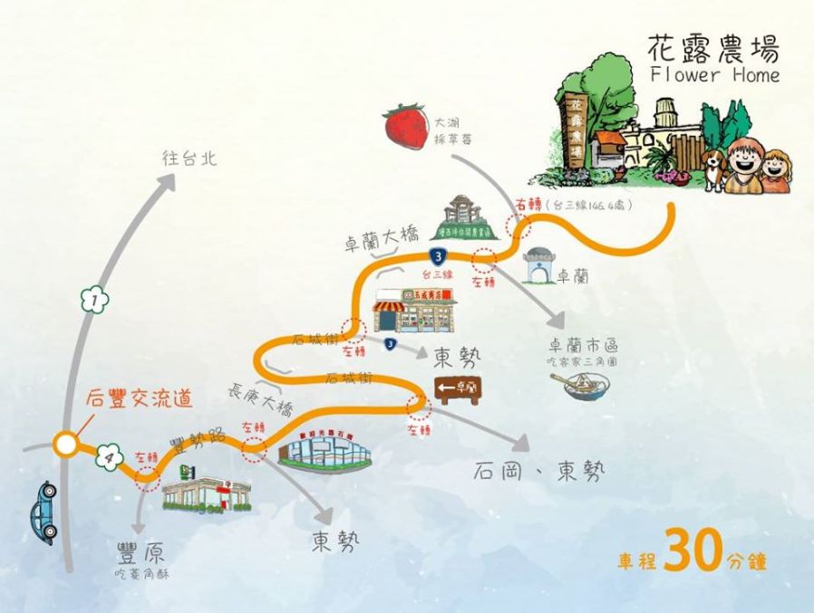 园区导览图手绘设计